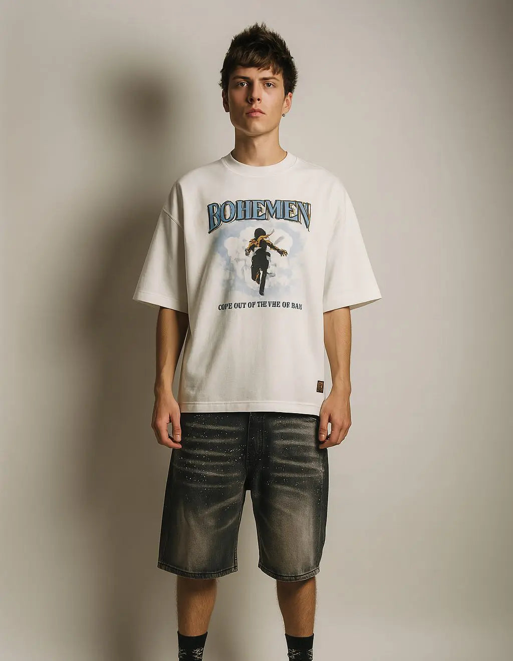 *BOHEMIEN VEIL OF MAYA WHITE TEE*