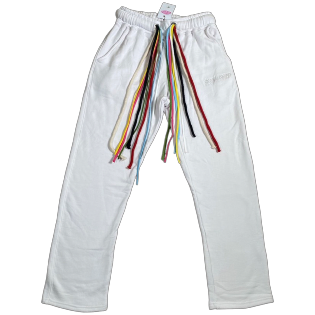 Multicord White Sweatpants