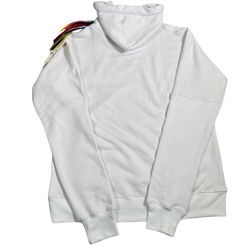 Multicord White Hoodie