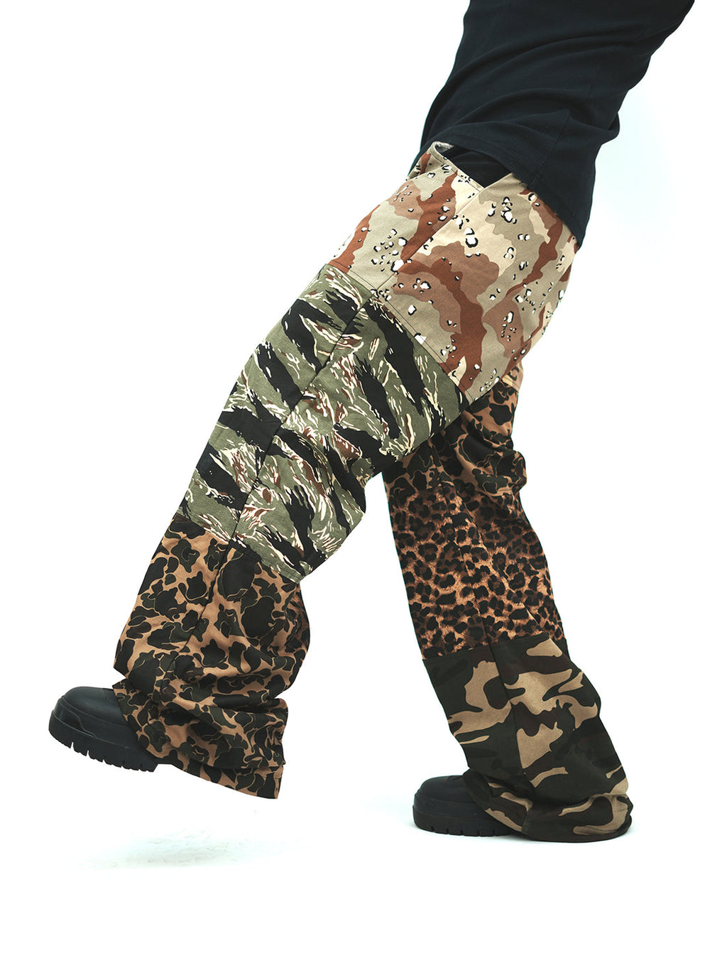 AONE4SURE Camo Patchwork Pants