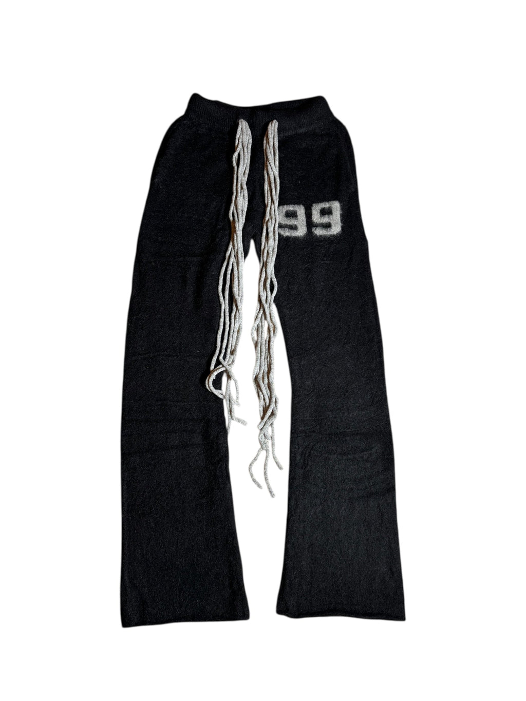 Multicord Black Mohair Pants