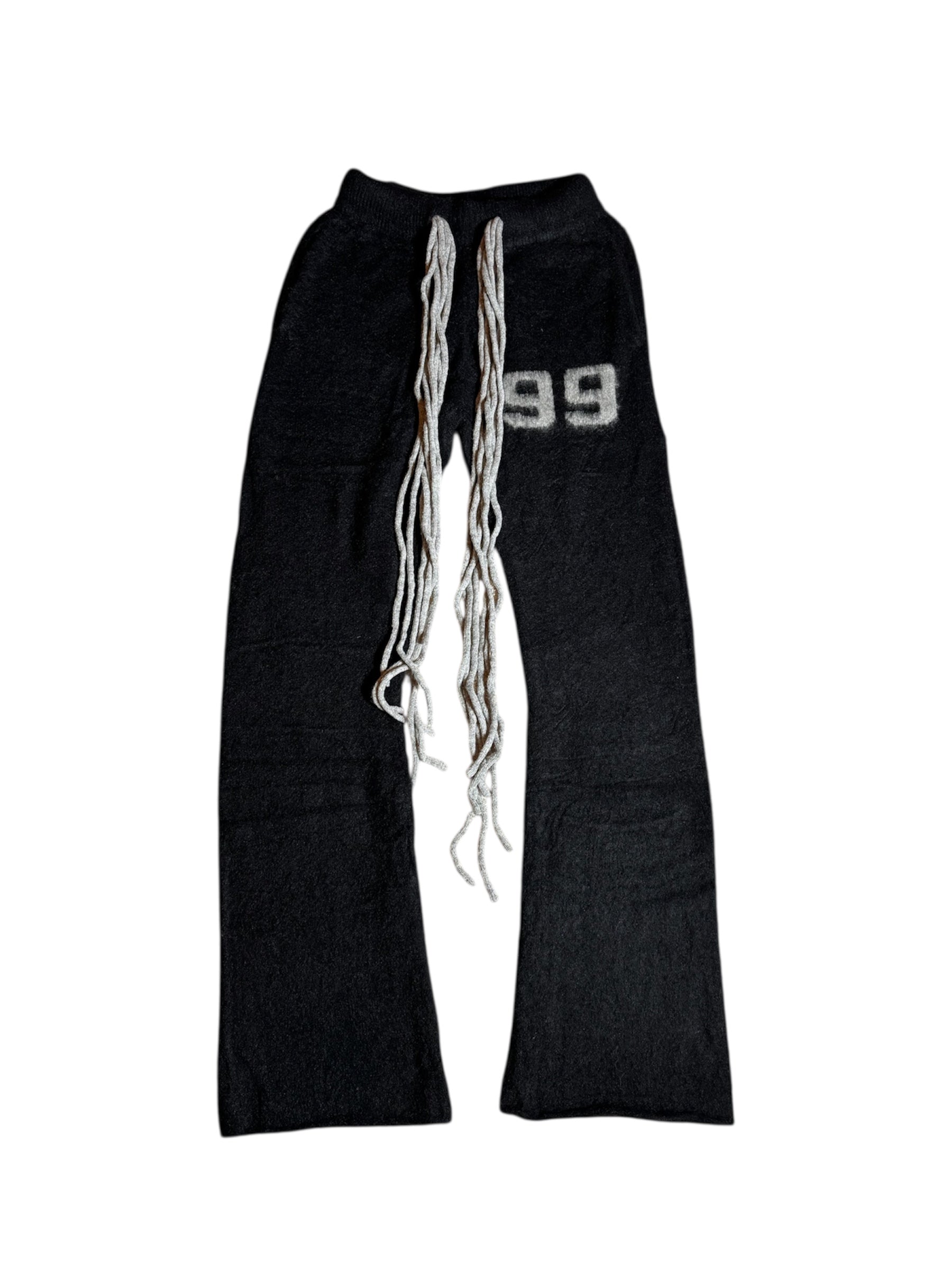 Multicord Black Mohair Pants