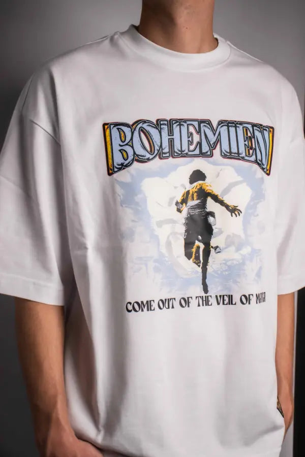 *BOHEMIEN VEIL OF MAYA WHITE TEE*