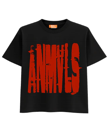 RED & BLACK ANMVLS TSHIRT