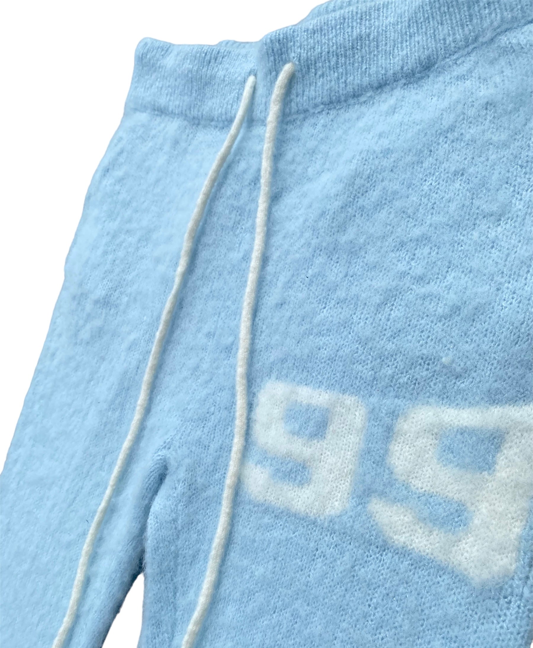 Mohair Pants Baby Blue